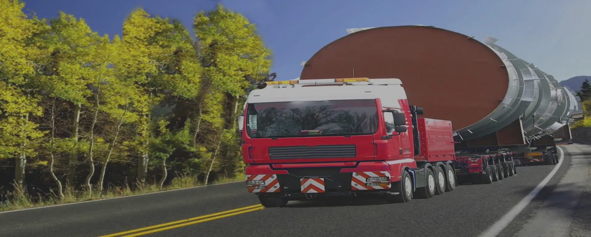 Расчет цены в рублях за 1 км перевозки негабарита по России из Вожеги универсальным тралом
